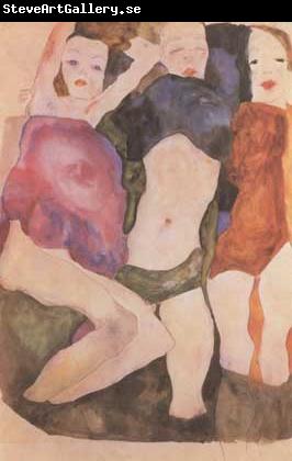 Egon Schiele Three Girls (mk12)